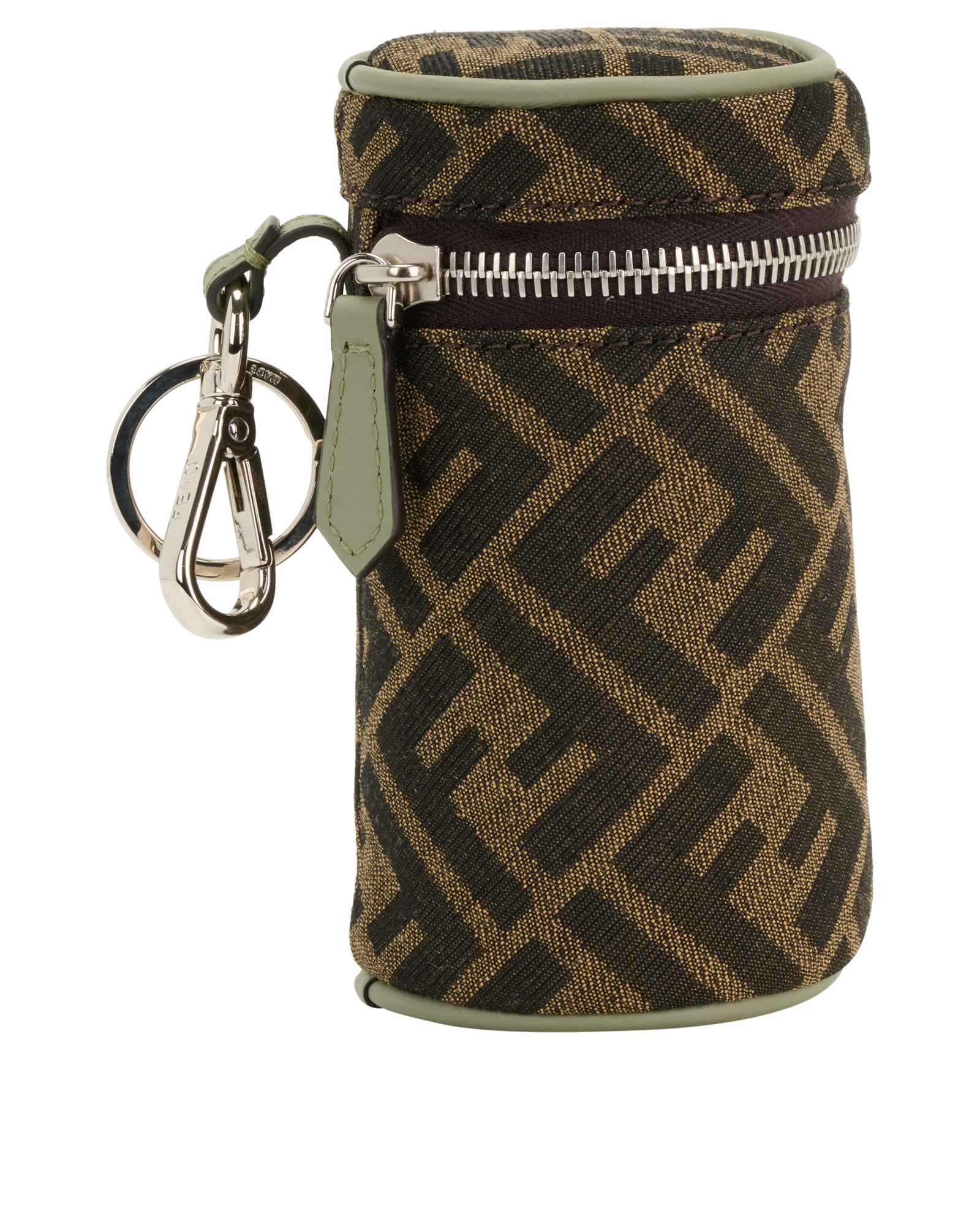 Fendi FF Can Case, &pound;275, Accessories, Brown, Canvas, Side view